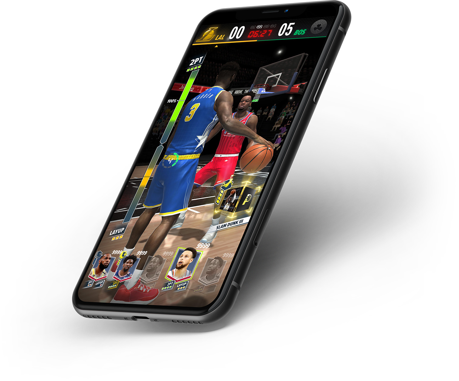 TopShot Hardcourt iPhone13 UI-HUD